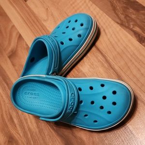Crocs Turquoise Mules / Slides Junior Size J 2